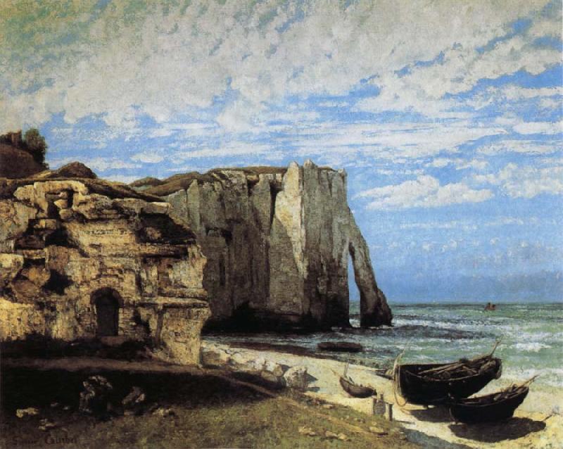  The Cliff at Etretat after the Storm